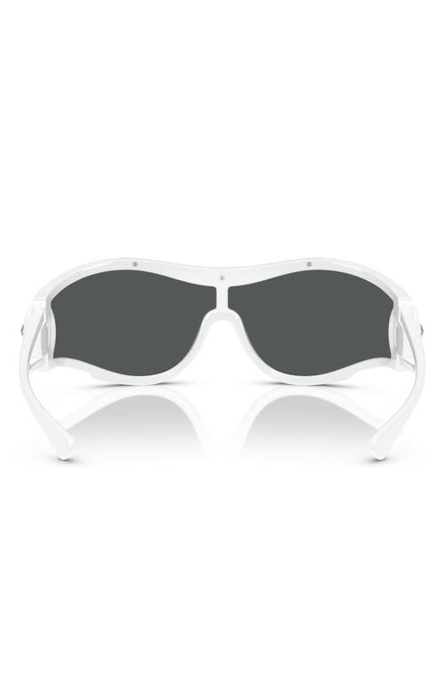 Shop Versace 180mm Irregular Sunglasses In White