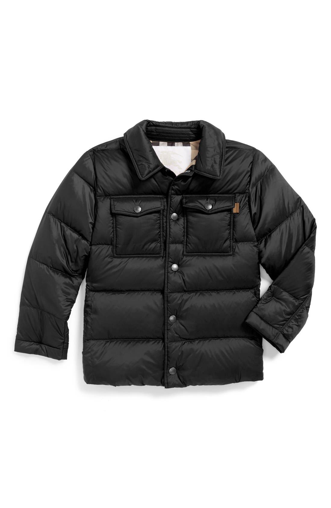 Burberry 'Mini Justin' Quilted Down Puffer Jacket (Toddler Boys