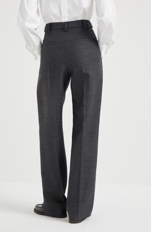 Shop Brunello Cucinelli Sartorial Relaxed Trousers In Anthracite