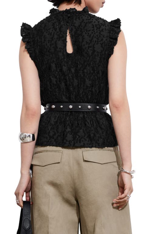 Shop & Other Stories Sleeveless Peplum Top In Black Dark