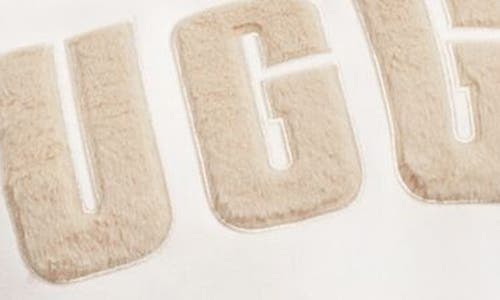 Ugg(r) Collection Madeline Fuzzy Logo Graphic Sweatshirt In Nimbus/sand