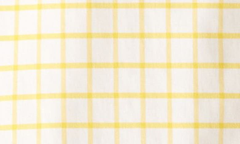 Shop Vineyard Vines Kids' On The Go Tattersall Plaid Button-down Shirt In Primrose Yellow Plaid