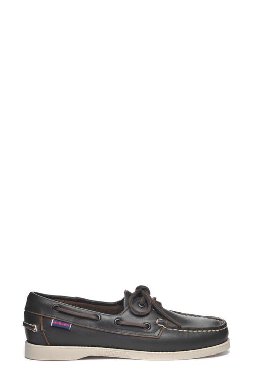 Sebago Docksides Portland Water Resistant Boat Shoe Dark Brown at Nordstrom,