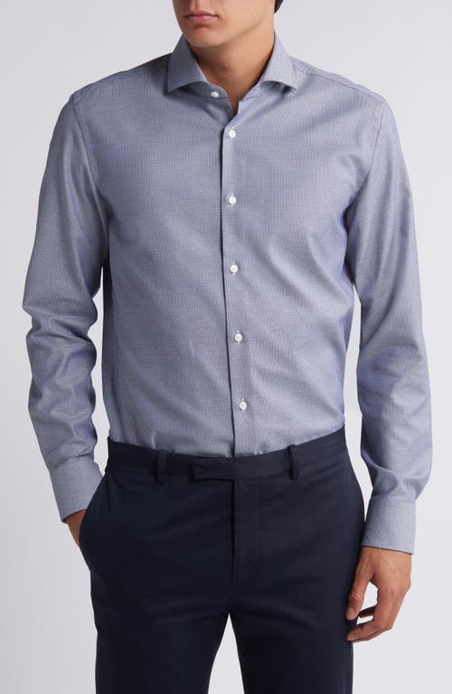 Shop Hugo Boss Boss Hank Slim Fit Dress Shirt In Navy