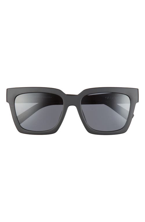 Shop Le Specs 56mm Weekend Riot Sunglasses In Matte Black/smoke Mono