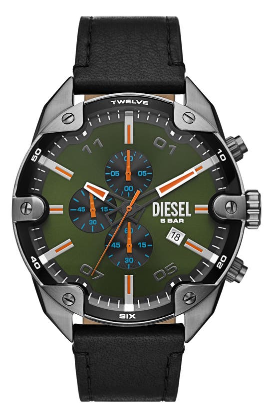 DIESEL Cronografo maschile, in quarzo, con bracciale doppio down 2.0