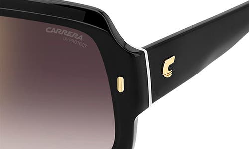 Carrera Eyewear 56mm Gradient Square Sunglasses In Black White/gdsp Bursf