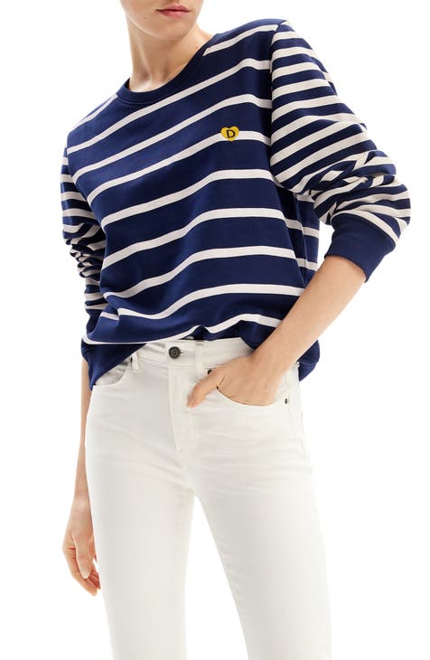 Marlon Stripe Cotton Sweatshirt