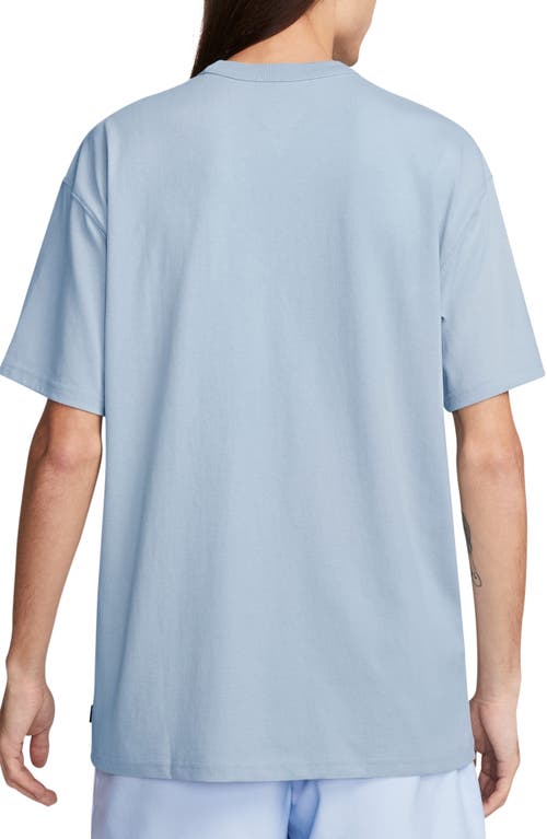 Shop Nike Premium Essential Cotton T-shirt In Light Armory Blue