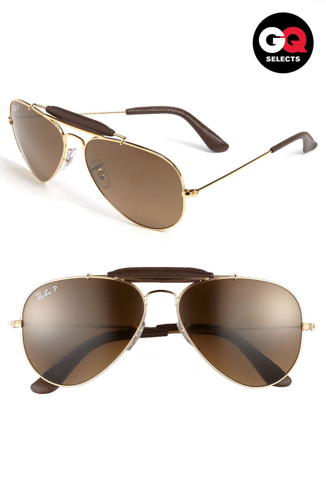 RayBan 'Outdoorsman®' 58mm Polarized Aviator Sunglasses Nordstrom