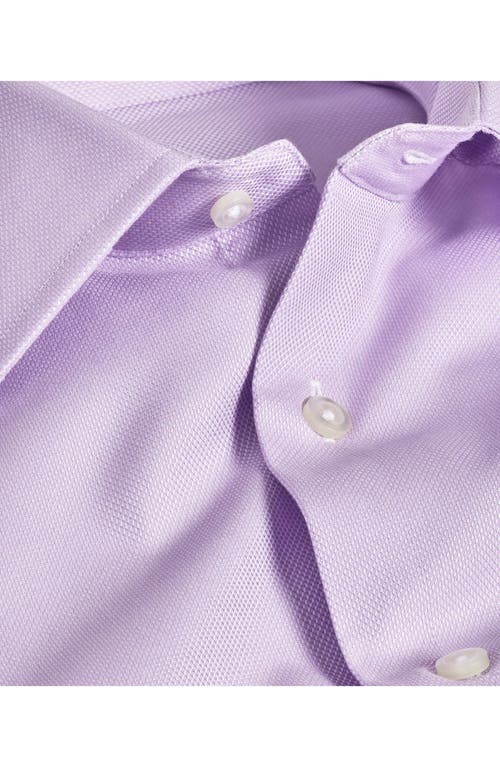 David Donahue Barrel Cuff Slim Fit Dress Shirt In Lilac