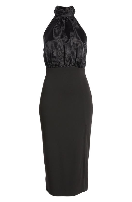 Shop Lulus Glamorous Promise Halter Sheath Dress In Black