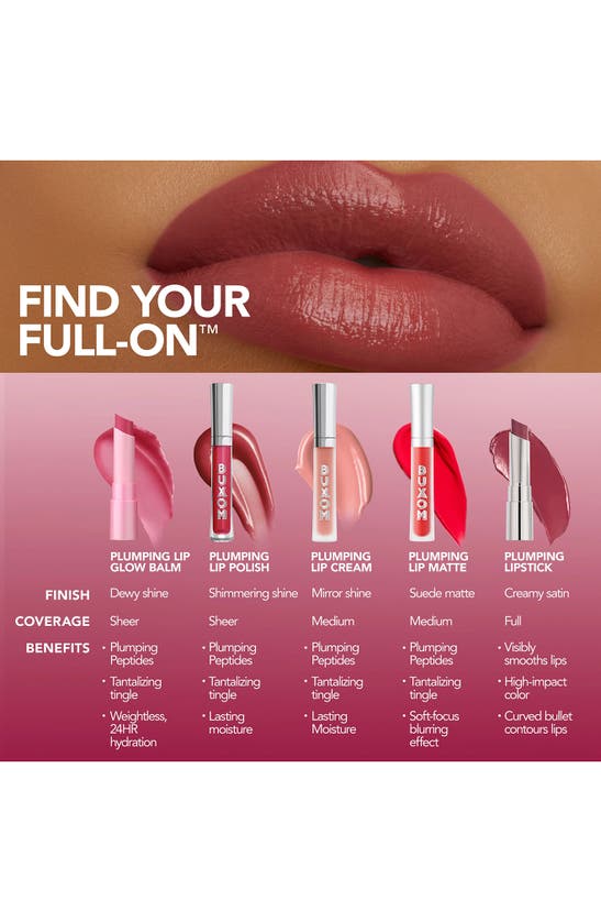 Shop Buxom Full-on Plumping Lip Glow Balm In Peach Smoothie