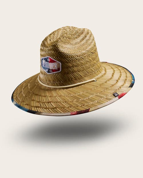 Shop Hemlock Liberty Straw Lifeguard Hat In Usa Flag