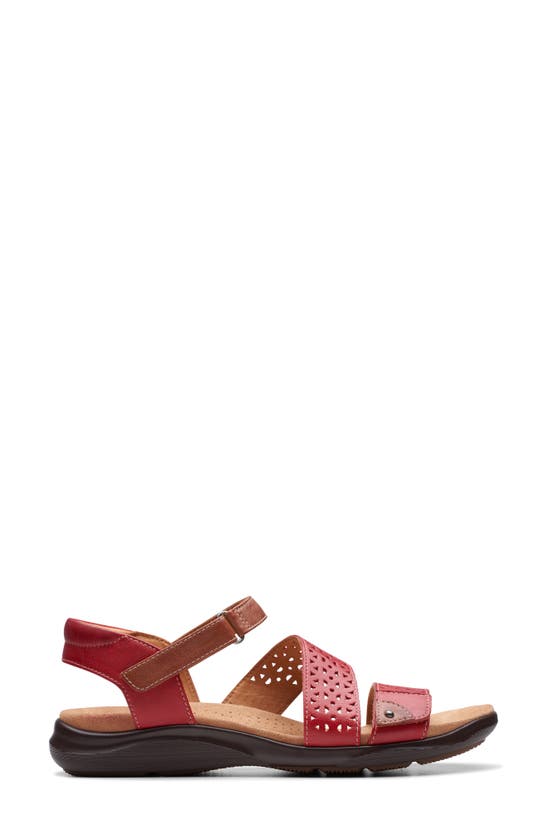 Shop Clarks (r) Kilty Way Sandal In Cherry Leather