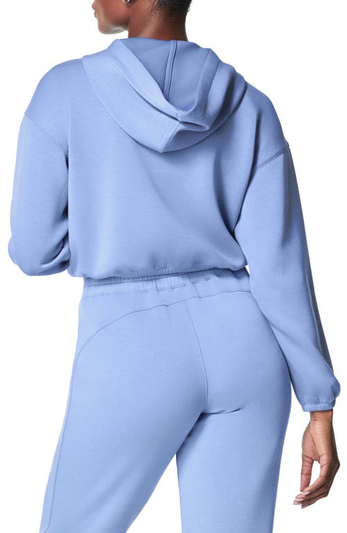 Shop Spanx ® Airessentials Crop Hoodie In Cornflower Blue