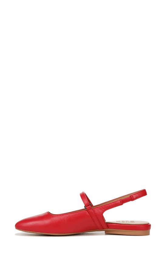 Naturalizer Connie Slingback Mary Jane Flat In Crantini Red Leather