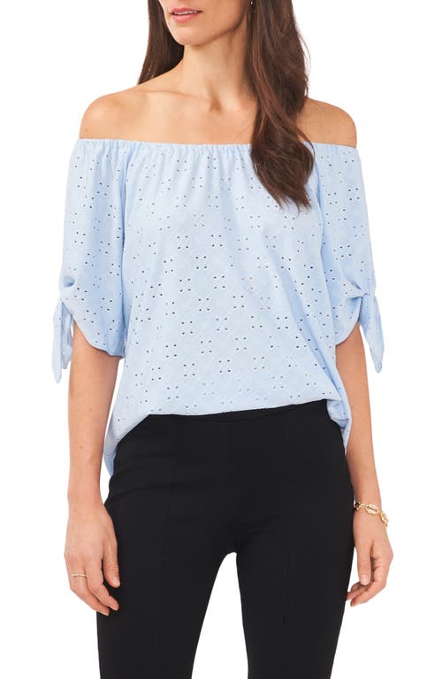 Chaus Cold Shoulder Knit Eyelet Top at Nordstrom,