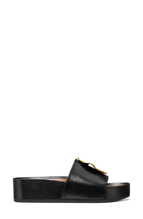 Shop Tory Burch Patos Platform Sandal In Perfect Black/tory Red