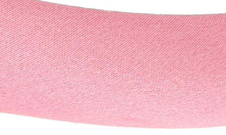 Shop L Erickson Padded Silk Charmeuse Slim Headband In Pink Wax