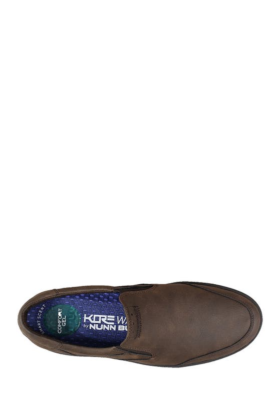 Nunn Bush Men's Kore City Walk Slip-on Sneakers In Dark Brown