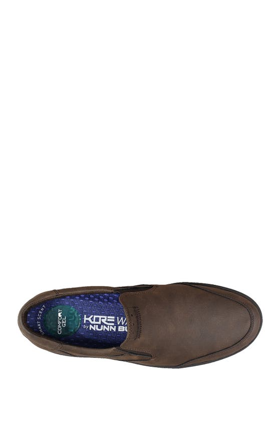 Shop Nunn Bush Kore City Walk Slip-on Sneaker In Dark Brown