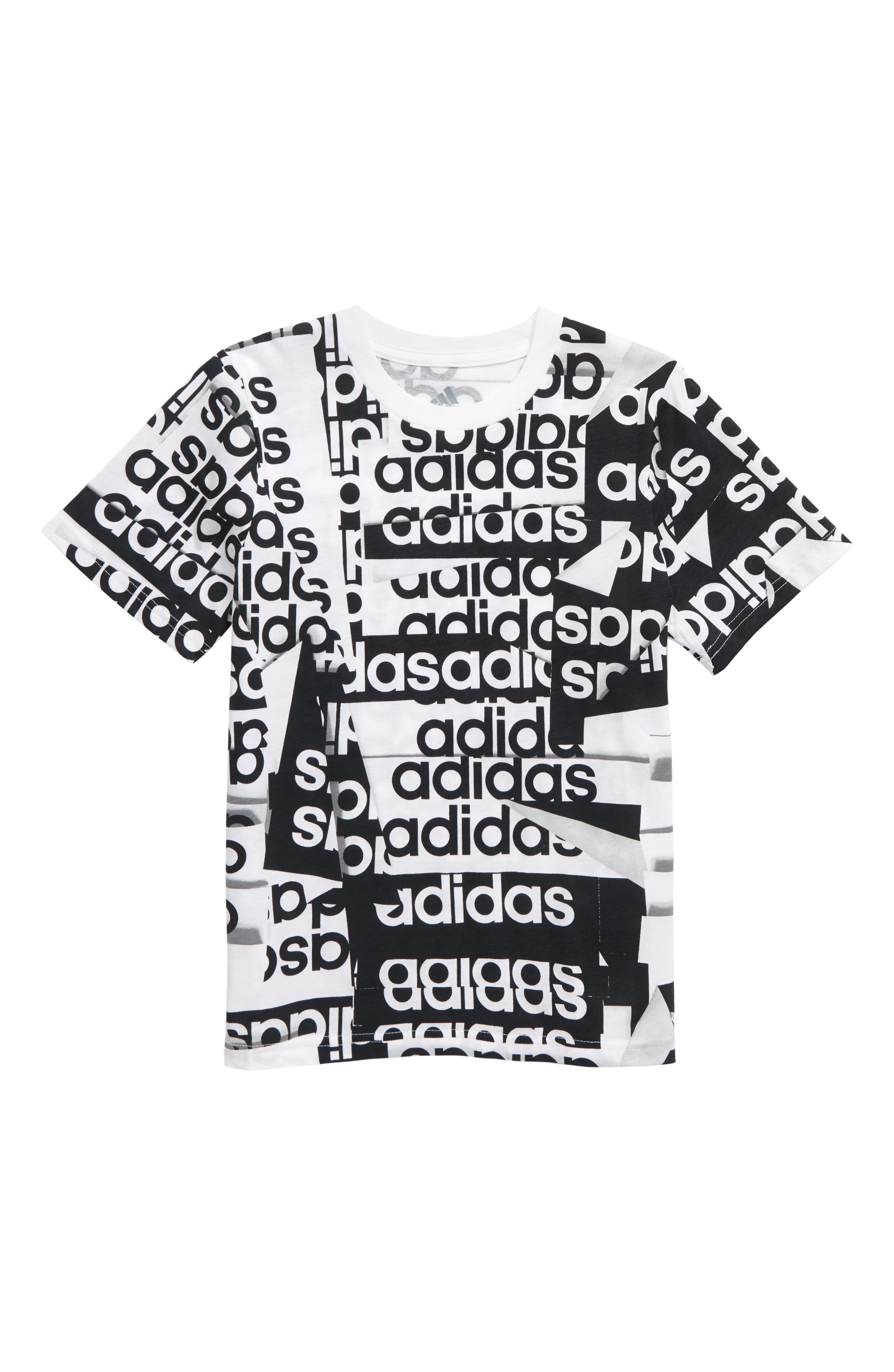 adidas linear logo tee