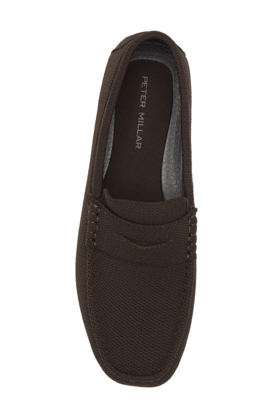 Shop Peter Millar Cruise Knit Driver In Chocolate