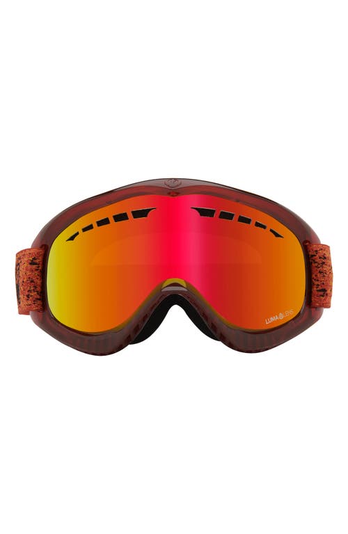 DX Base Ion 57mm Snow Goggles in Light Fire/Red Ion