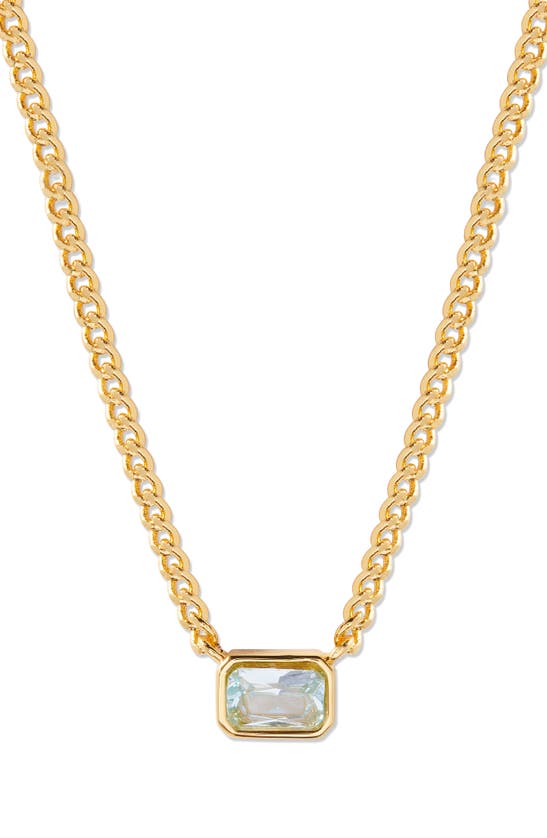 Shop Brook & York Jane Birthstone Pendant Necklace In Gold - March