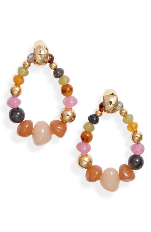 Biba Bead Earrings in Mixed Orange