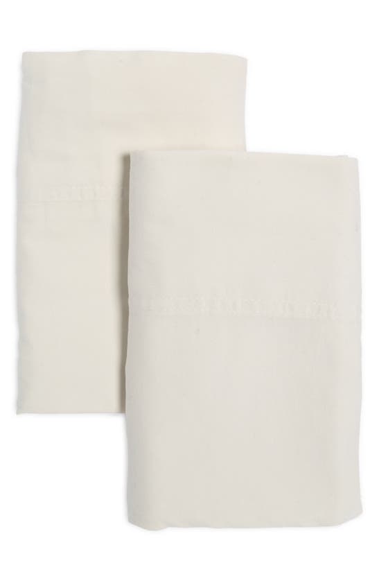 Shop Ienjoy Home Set Of 2 300 Thread Count Sateen Pillowcases In Ivory