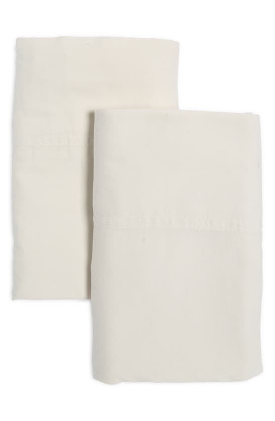 Ienjoy Home Set Of 2 300 Thread Count Sateen Pillowcases In Ivory