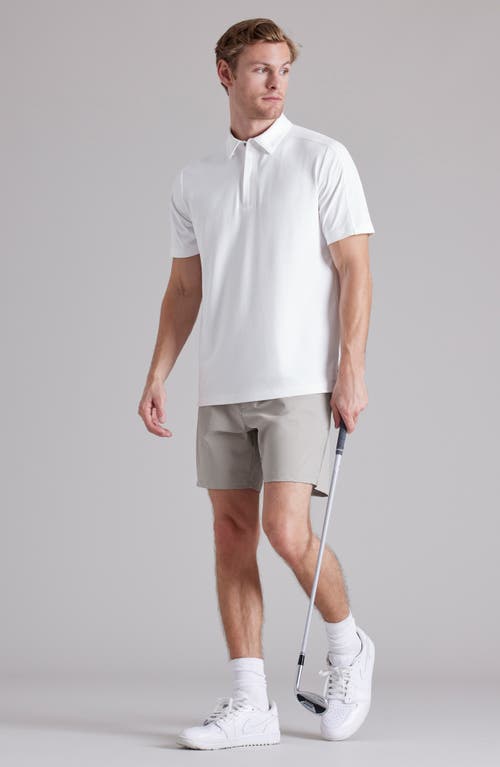 Shop Rhone Momentum Quarter Zip Polo In Bright White