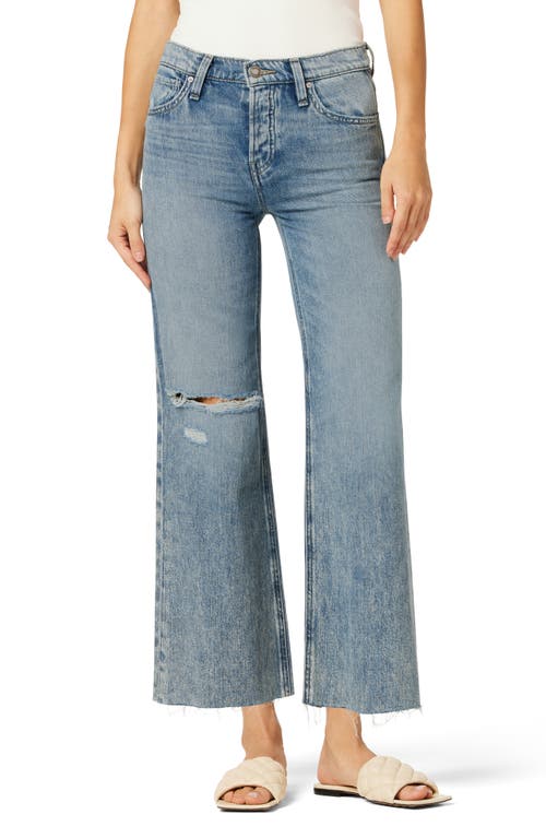 Hudson Jeans Rosie Ripped High Waist Ankle Wide Leg Jeans in Young At Heart Des