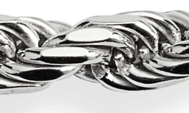 Shop Argento Vivo Sterling Silver Rope Chain Bracelet In Silver