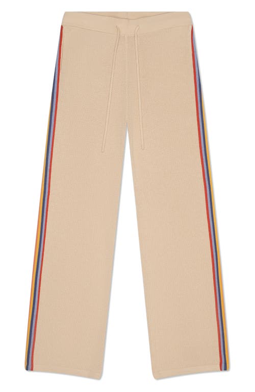 Mavrans Side Stripe Drawstring Sweater Pants In Beige