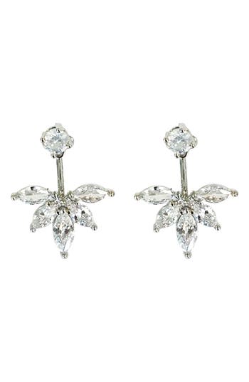 Zaxie By Stefanie Taylor Cubic Zirconia Ear Jackets In Silver