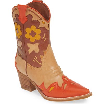 Jeffrey Campbell Looney Western Boot- Brown