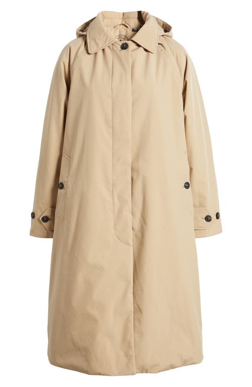 Save The Duck Zoey Water Repellent Coat In Stardust Beige