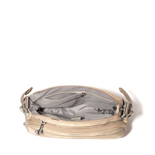 Baggallini Marais Crossbody Bag In Taupe Twill