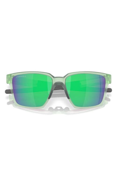 Oakley Actuator 57mm Prizm™ Rectangular Sunglasses In Black Green