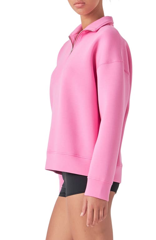 Shop Grey Lab Scuba Quarter Zip Pullover In Pink