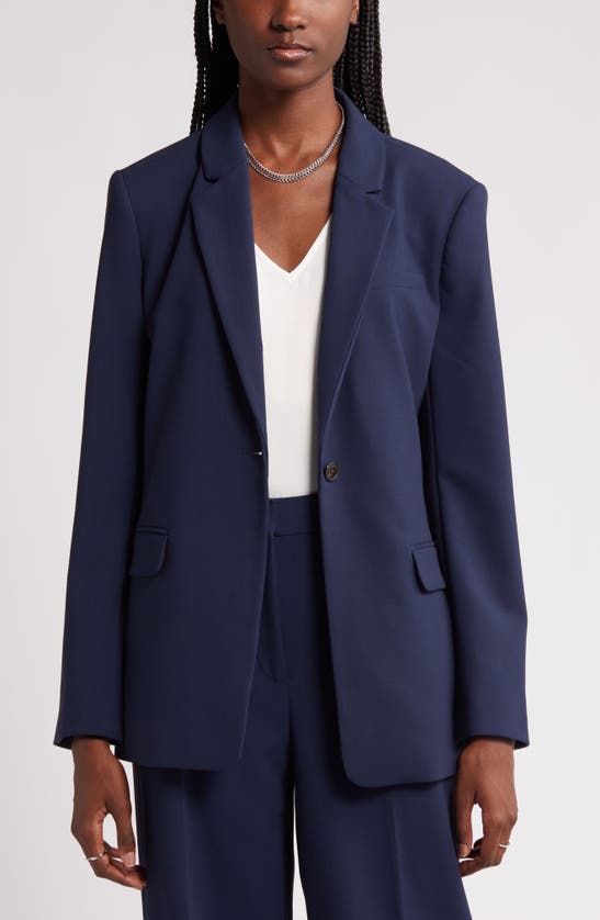 Shop Nordstrom Relaxed Fit Blazer In Navy Blazer