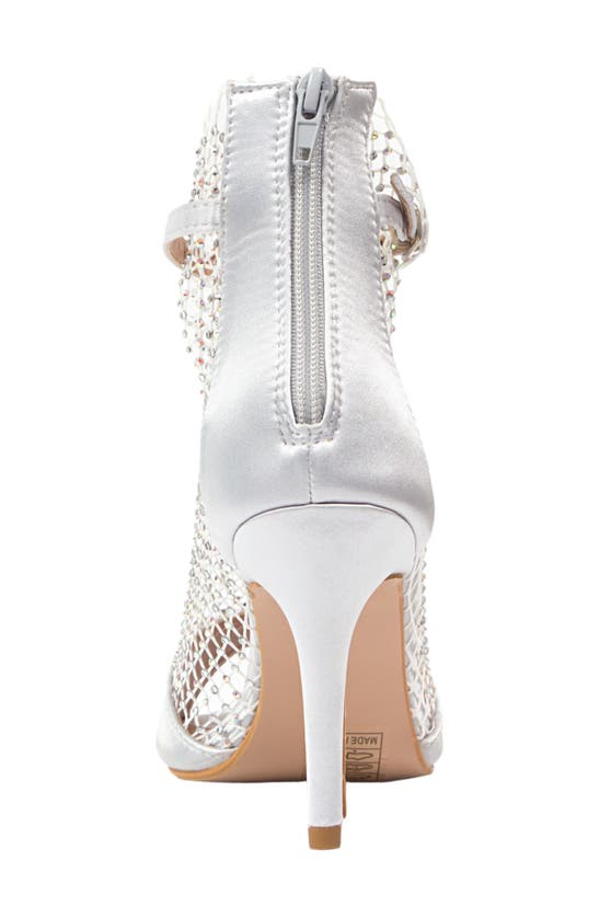Lady Couture Ariana Mesh Heel Sandal In Silver