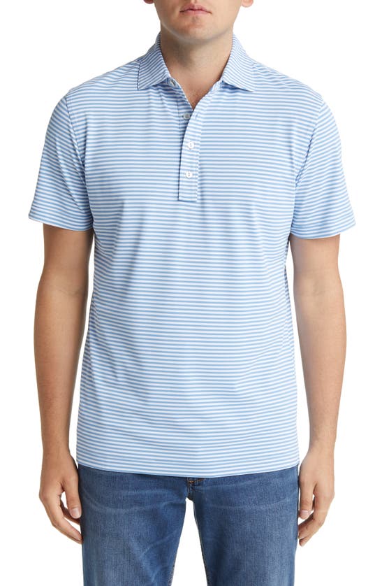Peter Millar Crown Crafted Mood Performance Polo In Channel Blue