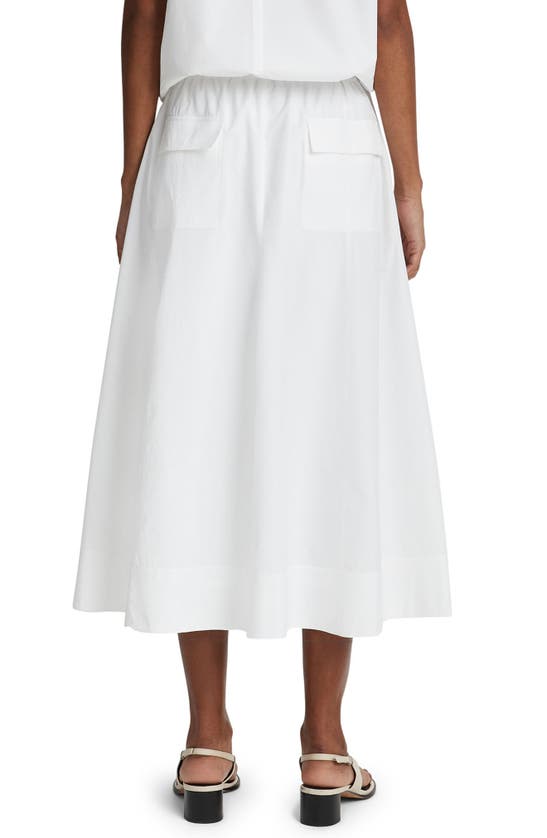 Shop Vince Utility Pocket Cotton Skirt In Optic White