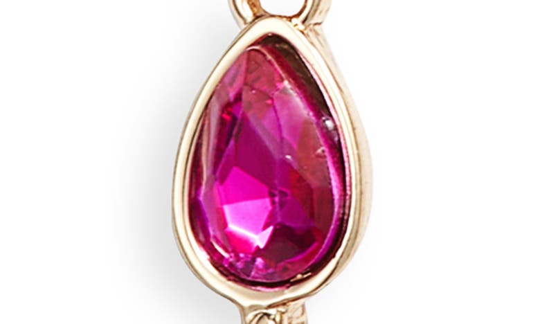 Shop Nordstrom Teardrop Linear Drop Earrings In Pink Ombre- Gold