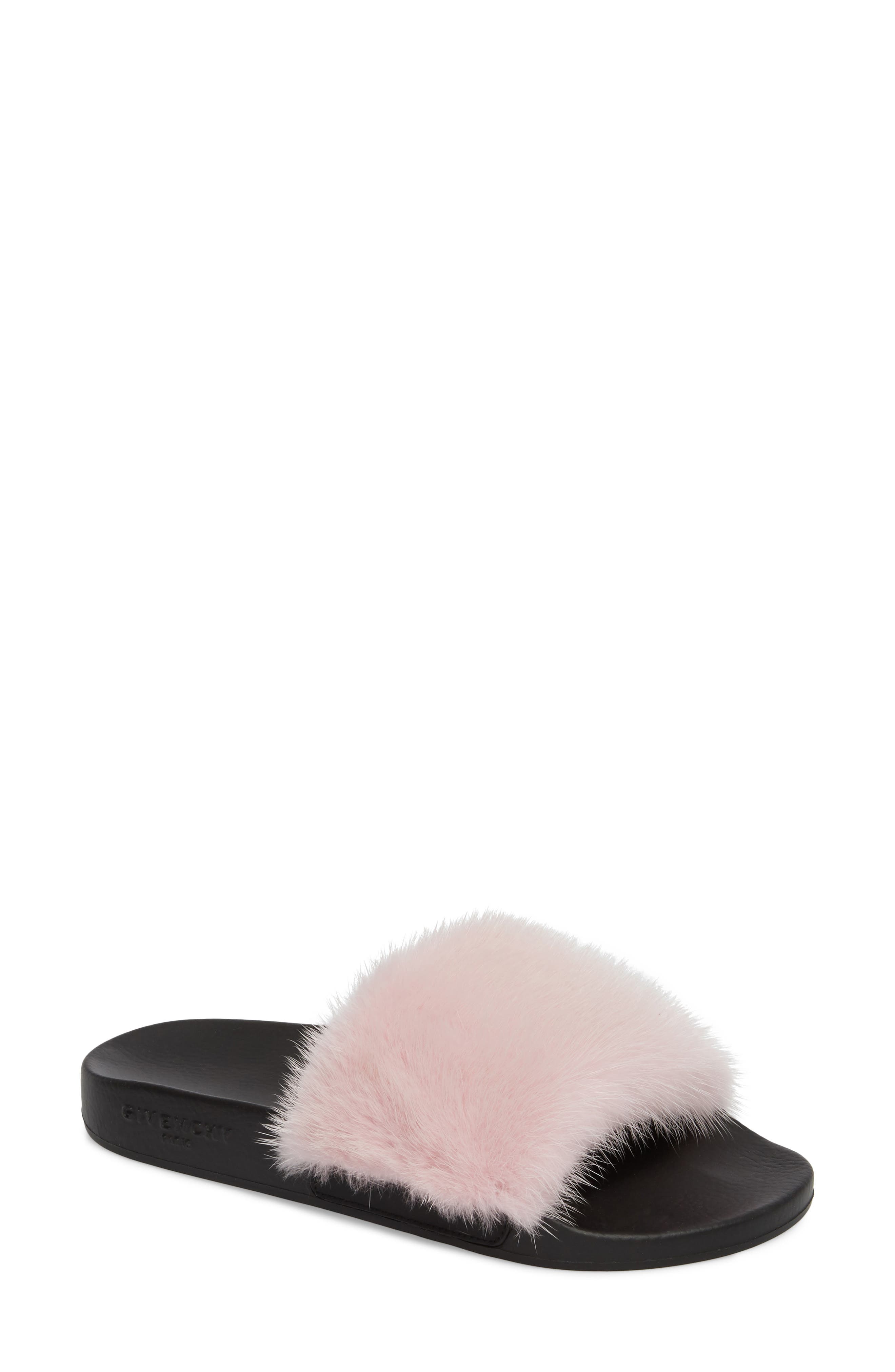 givenchy sandals in shearling