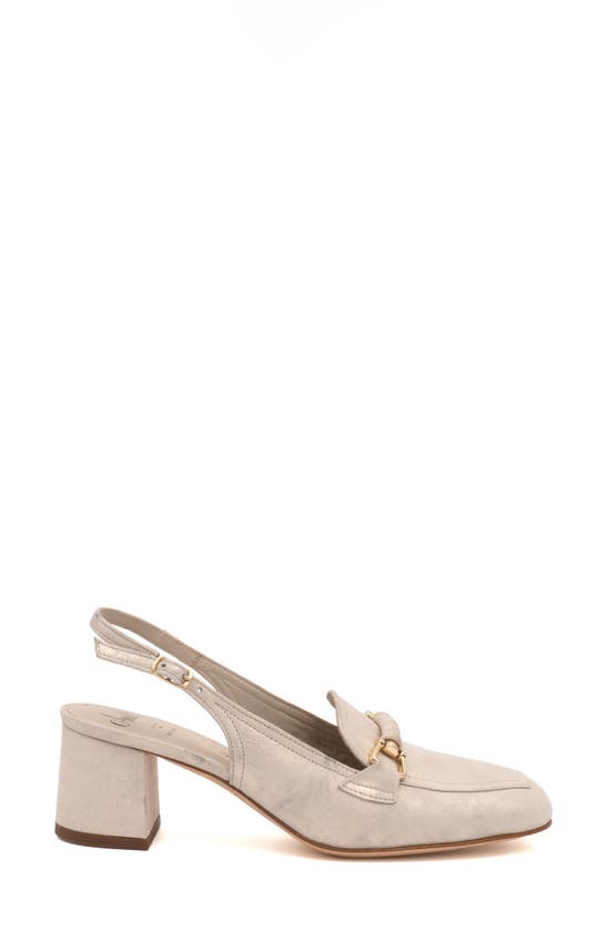 Shop Amalfi By Rangoni Bormio Slingback Bit Loafer Pump In Agean Cream - Platinum Orn